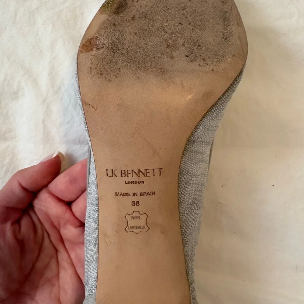LK Bennett Light Blue Denim Heels - Picture 5 of 5